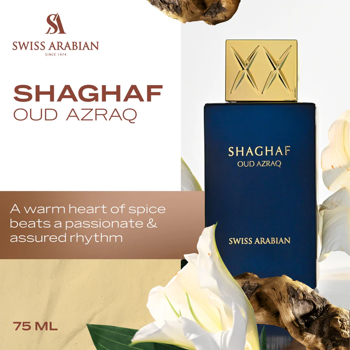  Swiss Arabian Shaghaf oud Azraq edp 75ml unisex